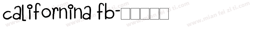 californina FB字体转换